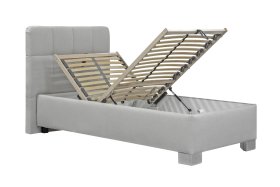 Jednolůžko Kelly v rozměru 140x200 cm, v potahu Bravo 2 Nature, úložný prostor