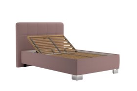 Jednolůžko Kelly v rozměru 140x200 cm, v potahu Enjoy 19 Flamingo, polohování hlavy