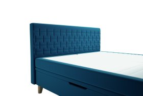 Boxspring Bella v rozmere 180x200 cm, v poťahu Tiffany 11 Blue, detail čela