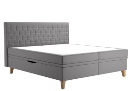 Bella v rozmere 180x200 cm, v poťahu Tiffany 16 Grey, s matracmi