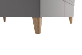 Bella v rozmere 180x200 cm, v poťahu Tiffany 16 Grey, podnož