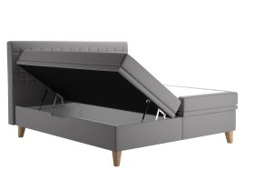 Bella v rozmere 180x200 cm, v poťahu Tiffany 16 Grey, úložný priestor