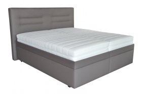 Dvojlôžko Real v rozmere 180x200 cm, v poťahu Loft Coffee