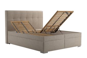 Dvojlôžko Trend v rozmere 160x200 cm, v poťahu Tobago 16 Silver, polohovanie