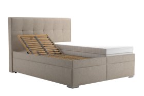 Dvojlôžko Trend v rozmere 160x200 cm, v poťahu Tobago 16 Silver, polohovanie hlavy