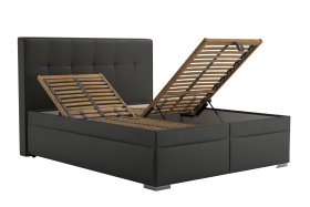 Dvojlôžko Trend v rozmere 160x200 cm, v poťahu Tobago 17 Anthracite, polohovanie