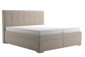 Dvojlôžko Trend v rozmere 180x200 cm, v poťahu Tobago 16 Silver, s matracmi
