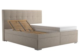 Dvojlôžko Trend v rozmere 180x200 cm, v poťahu Tobago 16 Silver, polohovanie hlavy