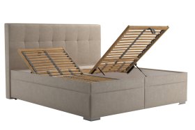 Dvojlôžko Trend v rozmere 180x200 cm, v poťahu Tobago 16 Silver, polohovanie