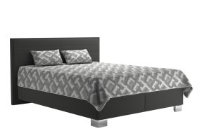 Dvojlôžko Grand v rozmere 160x200 cm, v poťahu Matrix 19, s prikrývkou a vankúšikmi v poťahu Duvet Duo 2A