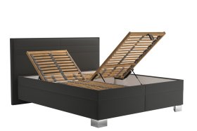 Dvojlôžko Grand v rozmere 160x200 cm, v poťahu Matrix 19, ukážka úložného priestoru