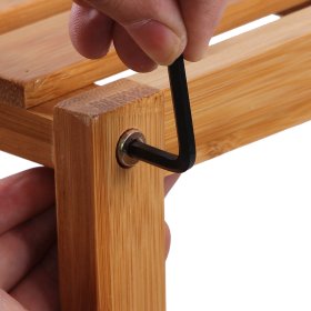 Regál Vidora 59x26x66, hnedý, detail