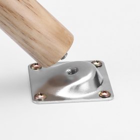 Stolík Osen 45x45x50 cm, biely a hnedý, detail