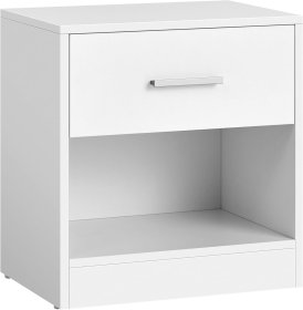 Nočný stolík Keno so zásuvkou 28x39x41 cm, biely