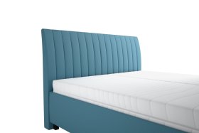 Dvojlôžko Lilibet v rozmere 160x200 cm, v poťahu Trinity 13 Azur, detail čela