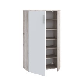 Botník But 69×120×34 cm, bielený dub, otvorený