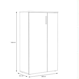 Botník but, biely a sivý, rozmery