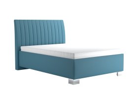 Jednolôžko Lilibet v rozmere 140x200 cm, v poťahu Trinity 13 Azur, s matracom