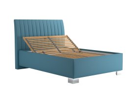 Jednolôžko Lilibet v rozmere 140x200 cm, v poťahu Trinity 13 Azur, polohovanie hlavy