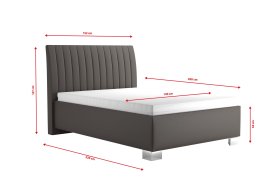 Jednolôžko Lilibet v rozmere 140x200 cm, v poťahu Trinity 8, rozmery