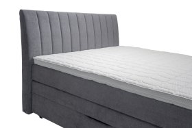 Boxspring Jira v rozmere 160x200, v potahu Matrix 17, detail čela