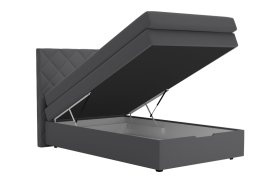 Boxspring Atika v rozmere 120x200 cm, v poťahu Enjoy 23 Ash, úložný priestor