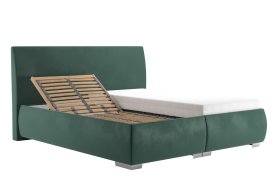 Dvojlôžko Idaho v rozmere 180x200 cm, v poťahu Tiffany 10 DK. Green, polohovanie hlavy
