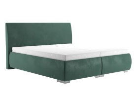 Dvojlôžko Idaho v rozmere 180x200 cm, v poťahu Tiffany 10 DK. Green, s matracmi