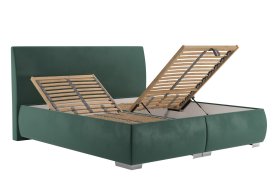 Dvojlôžko Idaho v rozmere 180x200 cm, v poťahu Tiffany 10 DK. Green, polohovanie
