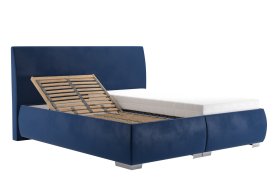Dvojlôžko Idaho v rozmere 180x200 cm, v poťahu Tiffany 11 Blue, polohovanie hlavy