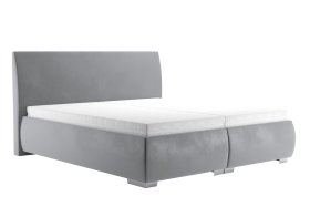 Dvojlôžko Idaho v rozmere 180x200 cm, v poťahu Tiffany 16 Grey, s matracmi