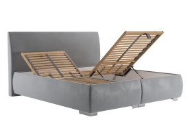 Dvojlôžko Idaho v rozmere 180x200 cm, v poťahu Tiffany 16 Grey, polohovanie