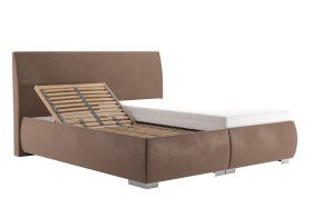 Dvojlôžko Idaho v rozmere 180x200 cm, v poťahu Tiffany 29 Taupe, polohovanie hlavy