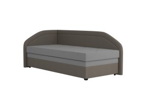 Válenda Rodrigo v rozmere 90x200 cm, v poťahu Loft Coffee a Enjoy 23 Ash