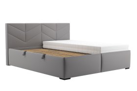 Dvojlôžko Kessy v rozmere 180x200 cm, v poťahu Tiffany 16 grey, s jedným matracom