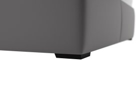 Dvojlôžko Kessy v rozmere 180x200 cm, v poťahu Tiffany 16 grey, detail podnožia