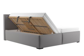 Dvojlôžko Kessy v rozmere 180x200 cm, v poťahu Tiffany 16 grey, úložný priestor