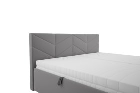 Dvojlôžko Kessy v rozmere 180x200 cm, v poťahu Tiffany 16 grey, detail čela