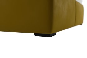 Dvojlôžko Kessy v rozmere 180x200 cm, v poťahu Tiffany 34 Amber, detail podnožia