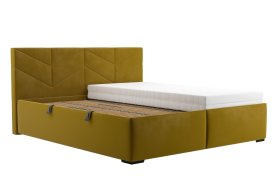 Dvojlôžko Kessy v rozmere 180x200 cm, v poťahu Tiffany 34 Amber, s jedným matracom