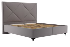 Dvojlôžko Ramona v rozmere 180x200 cm, v poťahu Prima 13 Grey, bez matracov