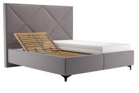 Dvojlôžko Ramona v rozmere 180x200 cm, v poťahu Prima 13 Grey, polohovanie roštu