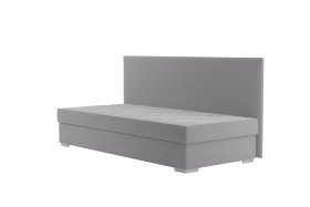 Válenda Riga v rozmere 90x200 cm, v poťahu Crown 17 Grey, bočné čelo