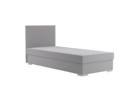 Válenda Riga v rozmere 90x200 cm, v poťahu Crown 17 Grey, hlavové čelo
