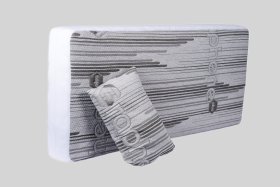 Chránič matraca Graphene 90x200x20 cm, šedo-biely