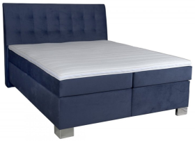 Boxspring Diego v rozmere 160x200 cm, v poťahu Amore 41, s topperom