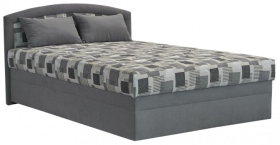 Jednolôžko Mariana v rozmere 140x200 cm, v poťahu Trend 15 Grey a Kristen 8057-11