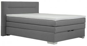 Boxspring Doria v rozmere 140x200 cm, v poťahu Milano New 95, s topperom