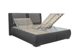 Dvojlôžko Limone v rozmere 180x200 cm, v poťahu Fashion 4 a Enjoy 6, ukážka polohovania roštu