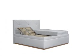 Dvojlôžko Dalia v rozmere 180x200 cm, v poťahu Loft 1, ukážka polohovania roštu